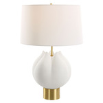 In Bloom Table Lamp - White / White