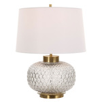 Estelle Table Lamp - Smoke Grey / White