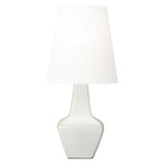Diogo Table Lamp - New White / White Linen