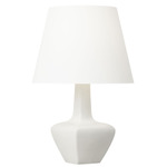 Diogo Table Lamp - New White / White Linen