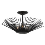 Helios Semi Flush Ceiling Light - Aged Iron