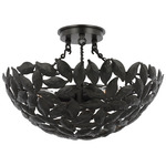 Kelan Semi Flush Ceiling Light - Aged Iron