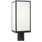 Howell Outdoor Post Light - Antique Bronze / Clear / White