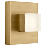Brander Wall Sconce - Satin Brass / Frosted