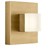 Brander Wall Sconce - Satin Brass / Frosted