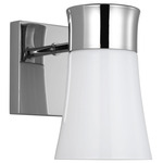Roy Wall Sconce - Chrome / Milk