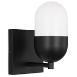 Foster Wall Sconce - Midnight Black / Milk