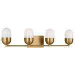 Foster Bathroom Vanity Light - Satin Brass / Milk