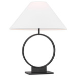Orion Table Lamp - Aged Iron / White Linen