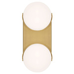 Syrie Bathroom Vanity Light - Burnished Brass / Milk