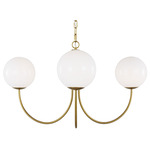Noemie Chandelier - Burnished Brass / Milk