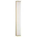 Freya Bathroom Vanity Light - Burnished Brass / Milk