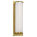 Freya Bathroom Vanity Light - Burnished Brass / Milk
