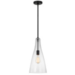 Arilda Pendant - Midnight Black / Clear
