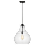 Zola Pendant - Midnight Black / Clear