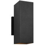 Pohl Tall Outdoor Wall Light - Textured Black