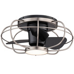 Aella Smart Ceiling Fan with Light - Matte Black / Brushed Nickel / Frosted