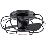 Aella Smart Ceiling Fan with Light - Matte Black / Frosted