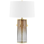 Wildwood Table Lamp - Aged Brass/ Ombre / White