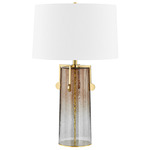Wildwood Table Lamp - Aged Brass / Ombre / White