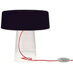 Glam Table Lamp - Overstock - Clear / Black