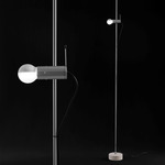 Agnoli Floor Lamp - Overstock - Satin Nickel / Opal