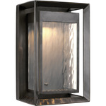 Urbandale Outdoor Wall Sconce - Open Box - Antique Bronze / Clear Water