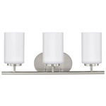Oslo Bathroom Vanity Light - Open Box - Brushed Nickel / Opal