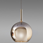 Glo Pendant - Overstock - Matte Titanium / Mirroring Gold