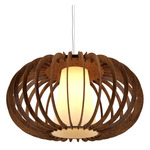 Stecche Di Legno 1489 Pendant - Imbuia / White