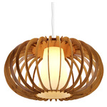 Stecche Di Legno 1489 Pendant - Teak / White