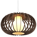 Stecche Di Legno 1489 Pendant - American Walnut / White