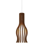 Balloon 1490 Pendant - Imbuia / White