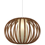 Balloon 1494 Pendant - Imbuia / White