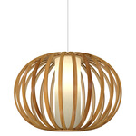Balloon 1494 Pendant - Teak / White