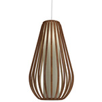 Balloon 1495 Pendant - Imbuia / White