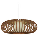 Balloon 1496 Pendant - Imbuia / White
