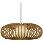 Balloon 1496 Pendant - Teak / White