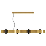 Flow Linear Pendant - Gold