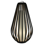 Balloon Floor Lamp - Charcoal / White Linen