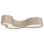 KS Organic Color-Select Ceiling Flush Light - Cappuccino / White Acrylic