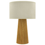 Conico Table Lamp - Louro Freijo / White