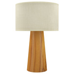 Conico Table Lamp - Teak / White