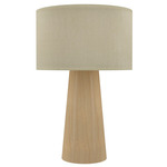 Conico Table Lamp - Maple / White