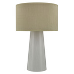 Conico Table Lamp - White / White