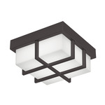 August Color-Select Outdoor Ceiling Light Fixture - Black / White