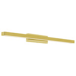 Brock Color-Select Bathroom Vanity Light - Satin Brass / Frosted