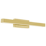Brock Color-Select Bathroom Vanity Light - Satin Brass / Frosted