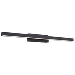 Brock Color-Select Bathroom Vanity Light - Black / Frosted