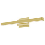 Brock Color-Select Bathroom Vanity Light - Satin Brass / Frosted